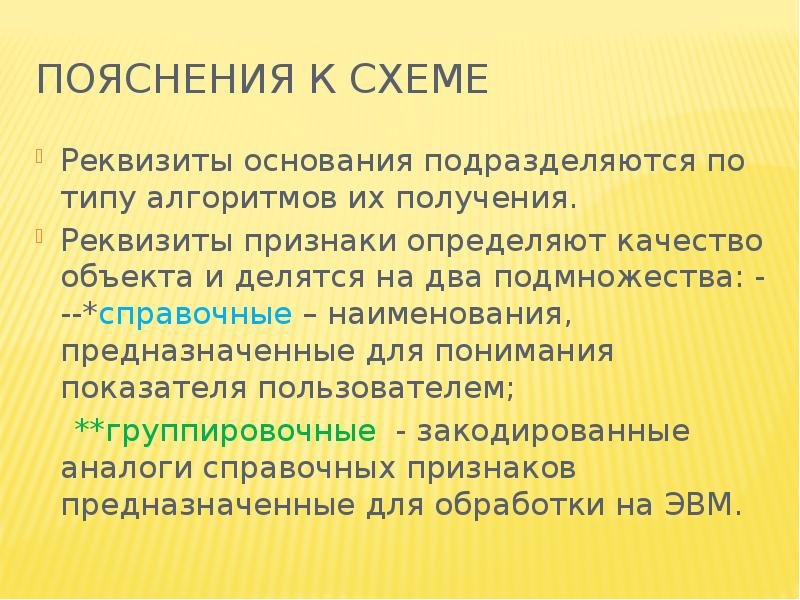 Семь объяснение. Реквизит признак пример. Реквизиты основания примеры. Реквизиты основания и признаки. Реквизиты-признаки отражают.