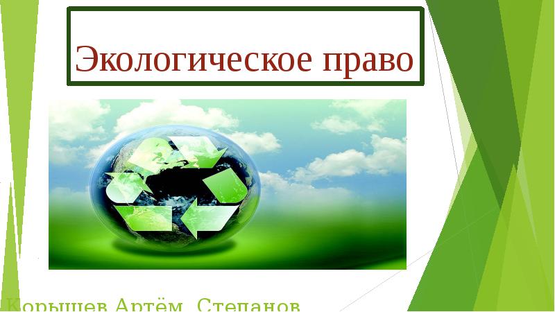 Реферат: Экологическое право России