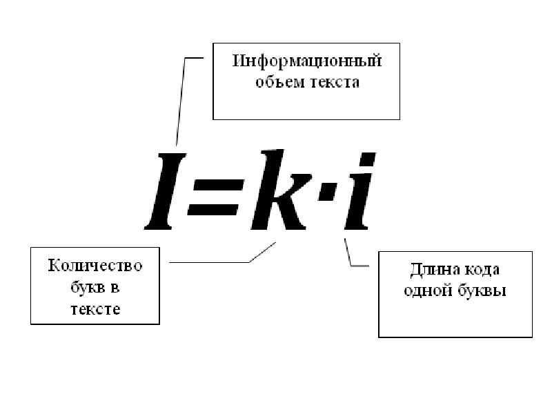 Объем растрового изображения формула