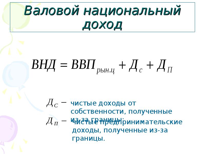 Как считать валовую прибыль. Валовой национальный доход рассчитывается. Формула валового национального дохода. Как посчитать валовый национальный доход. Валовой национальный доход (ВНД).