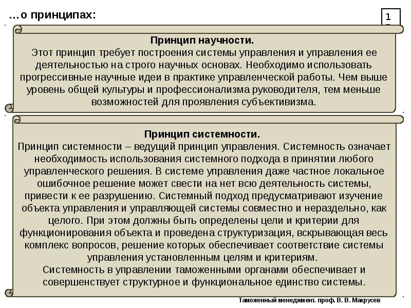 Анализ принципа научности. Таможенный менеджмент как практика управления. Прогрессивные принципы это определение. Уровень научности рецензии.