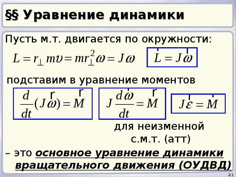 Уравнение 21