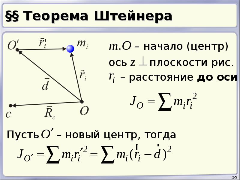 Рисунок теорема штейнера