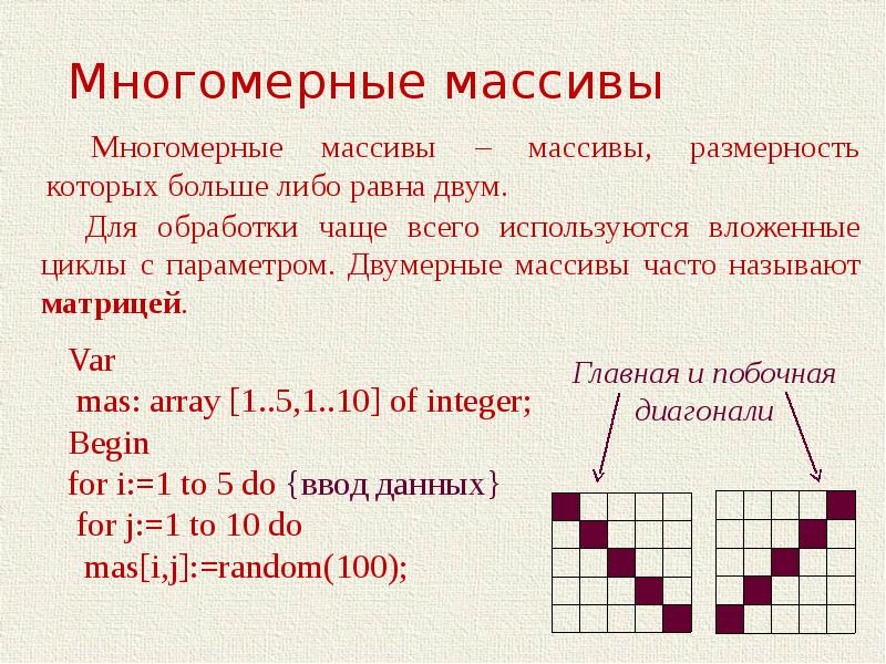 Равномерный массив