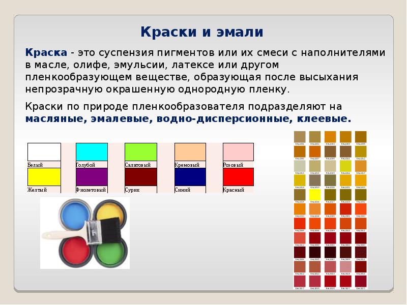 Лакокрасочная продукция презентация