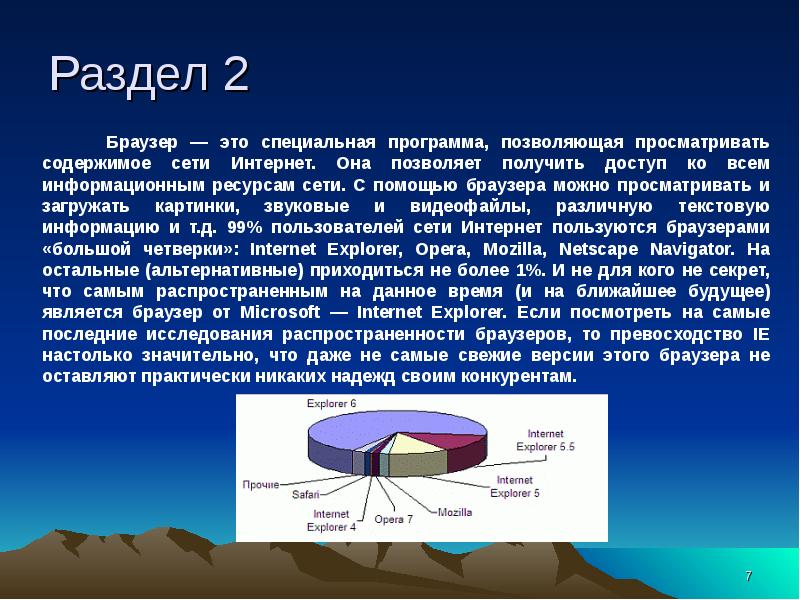 Работа в сети интернет презентация