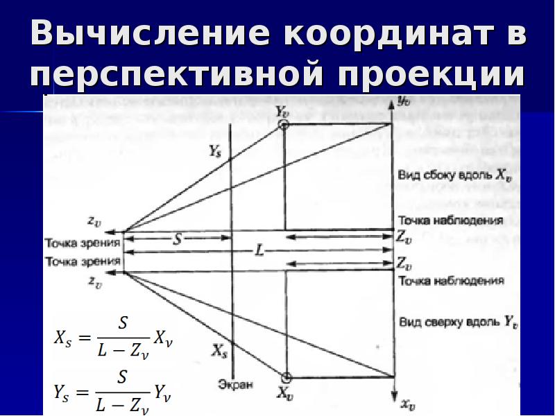 Вычисление координат