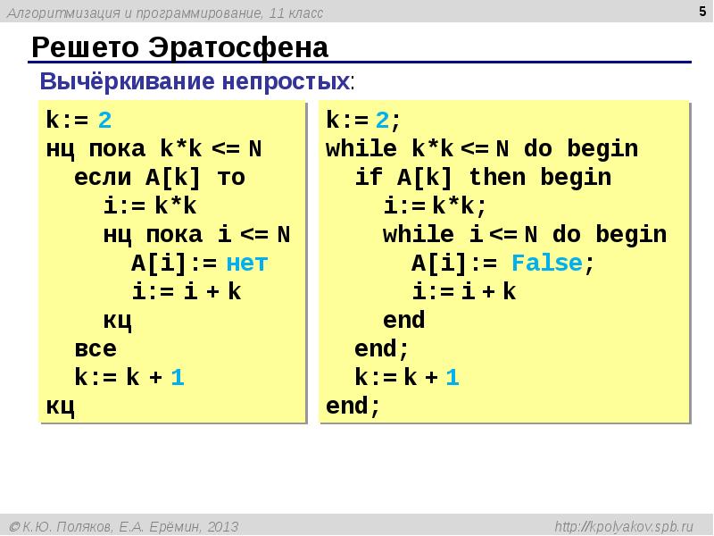 Проект языки программирования 11 класс