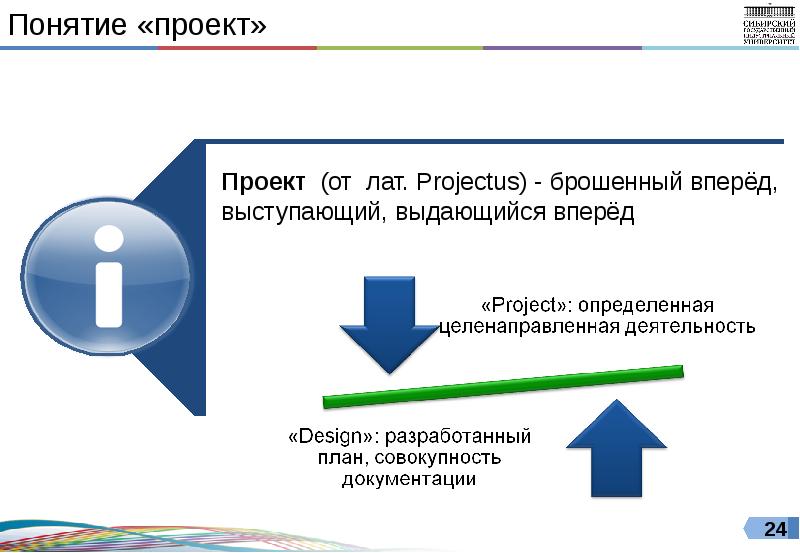 Проект от лат projectus брошенный вперед выступающий это