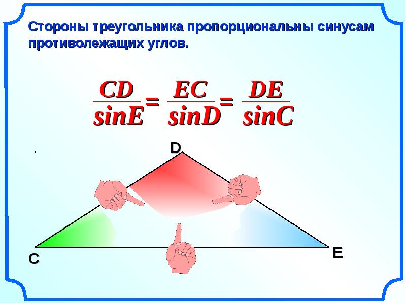 Теорема синусов презентация