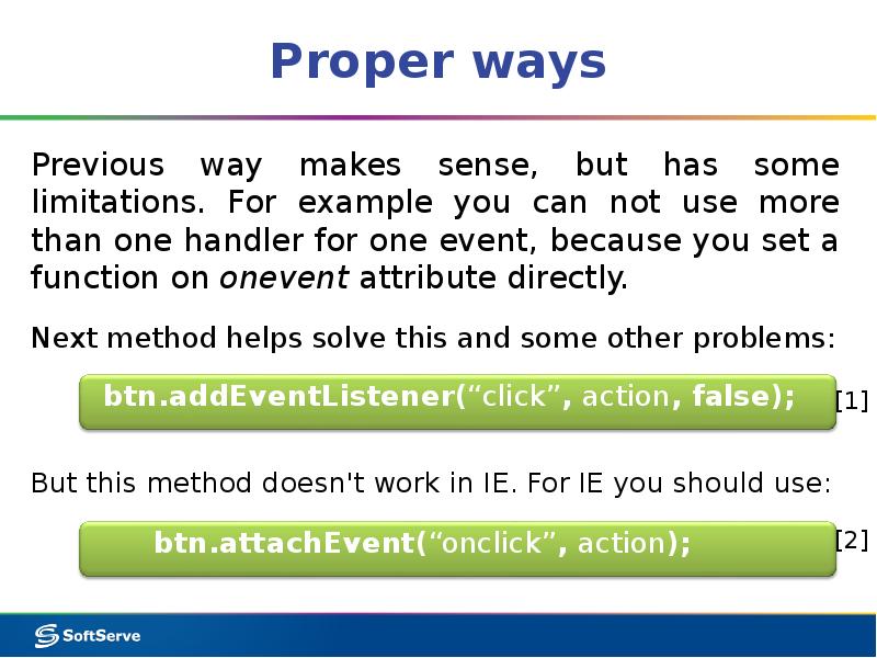 Proper ways
