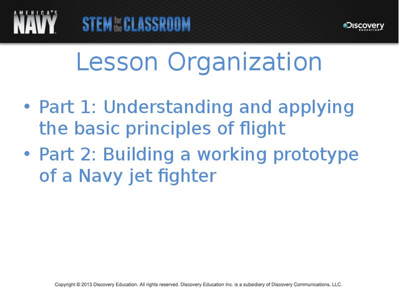 Lesson Organization Part 1: Understanding and applying the basic principles of