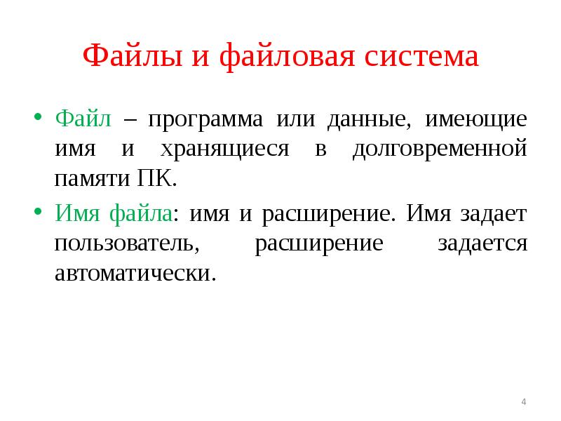 Имена файлов в которых хранятся на диске созданные документы тексты или рисунки задаются