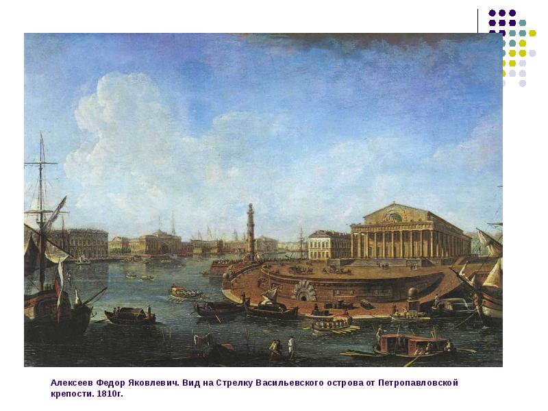 Алексеев Федор Яковлевич. Вид на Стрелку Васильевского острова от Петропавловской крепости. Алексеев Федор Яковлевич. Вид на Стрелку Васильевского острова от Петропавловской крепости.