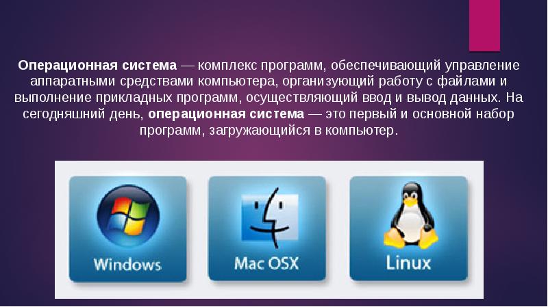 Современные операционные системы презентация