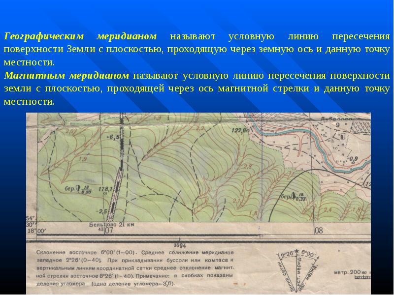 Как называется условная линия на земной поверхности