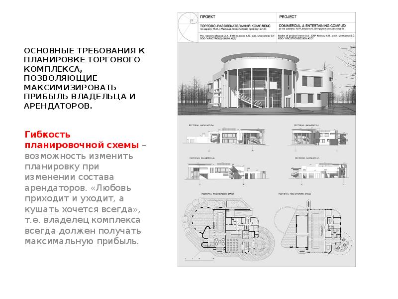 Проект строительства торгового центра пример