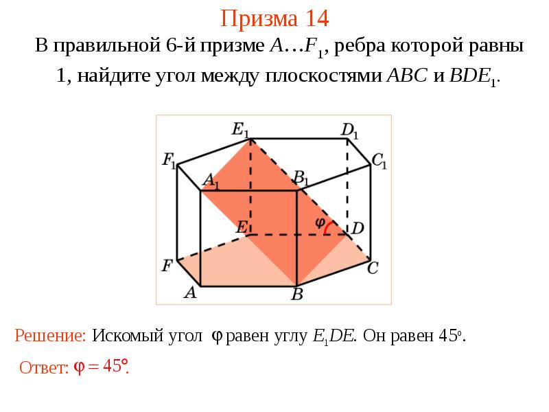 Презентация угол между плоскостями двугранный угол