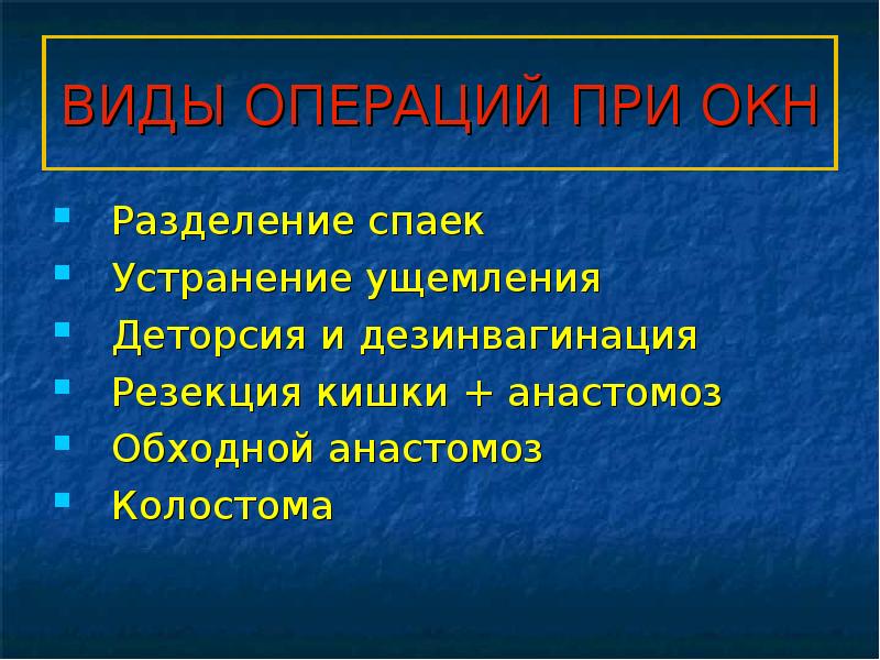 Кишечная непроходимость презентация на эту тему