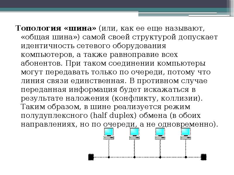 Сетевая топология определяется способом структурой