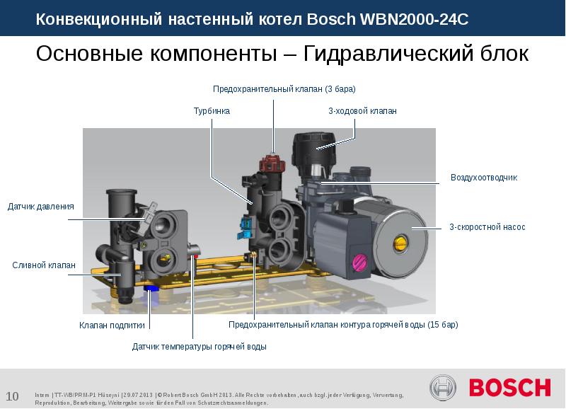 Схема котла бош 6000 двухконтурного