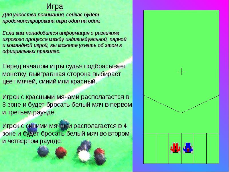 Боча игра правила с рисунками