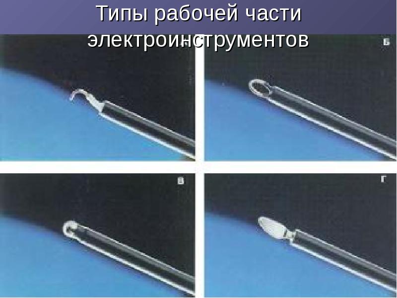 Типы рабочей части электроинструментов