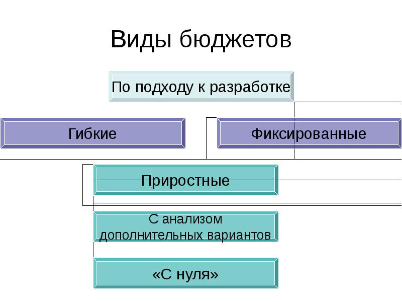 Виды бюджетирования проекта