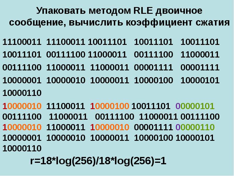 Rle сжатие изображений