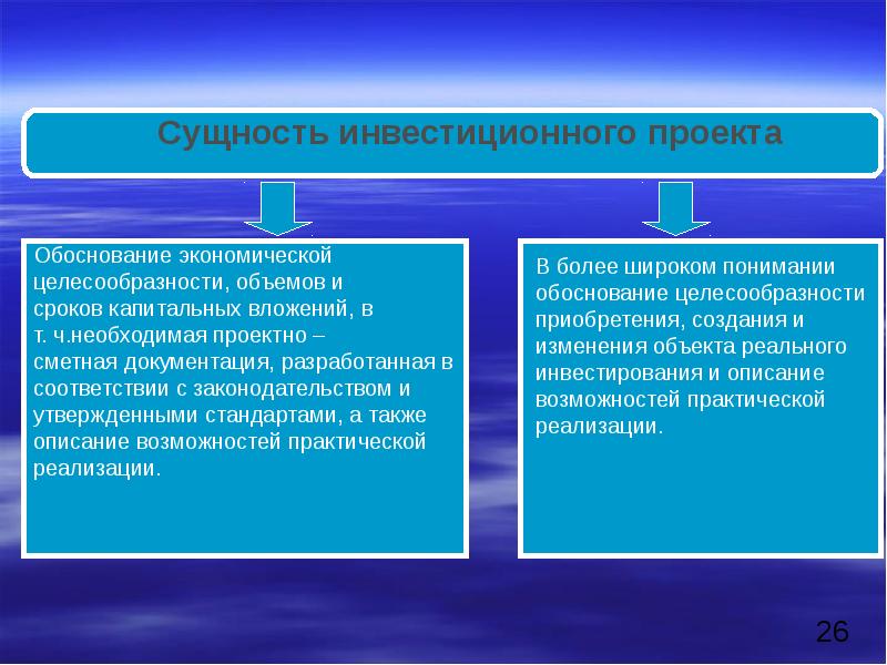 Сущность инвестиционных проектов предприятия