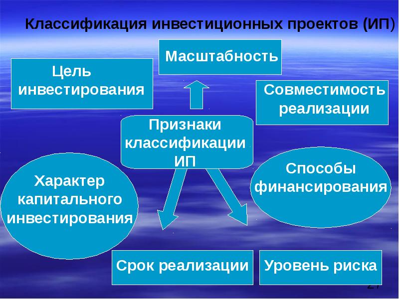 Экономическая сущность и классификация инвестиционных проектов