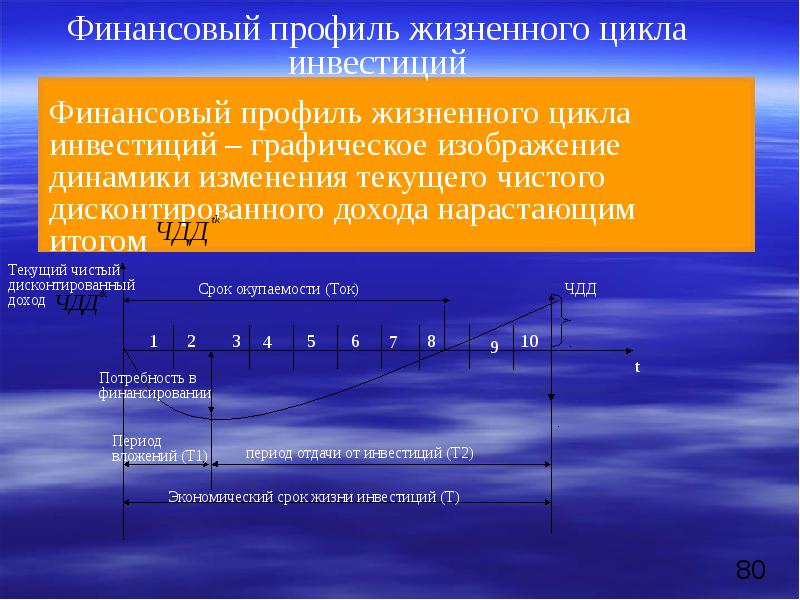 Периоды экономического развития. Продолжительность экономической жизни инвестиций:. Профиль жизненного цикла. Экономическая оценка инвестиций презентация. Финансовый профиль.