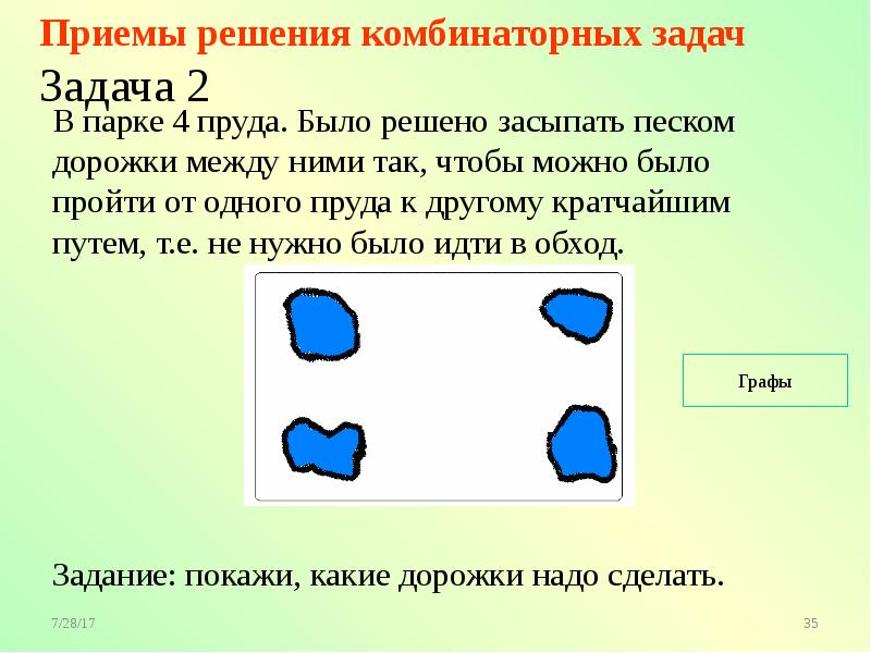 Презентация комбинаторные задачи 7 класс презентация