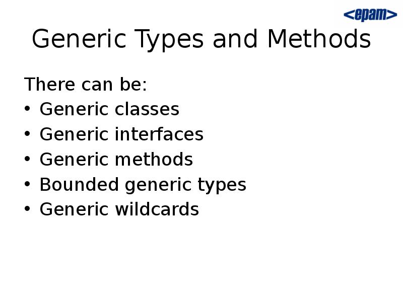 Java generic method