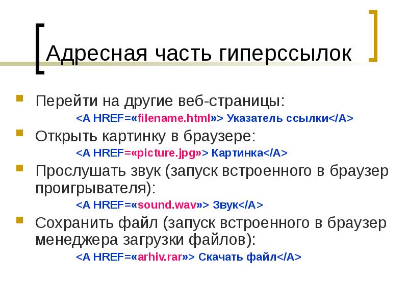 Гиперссылка на картинку html