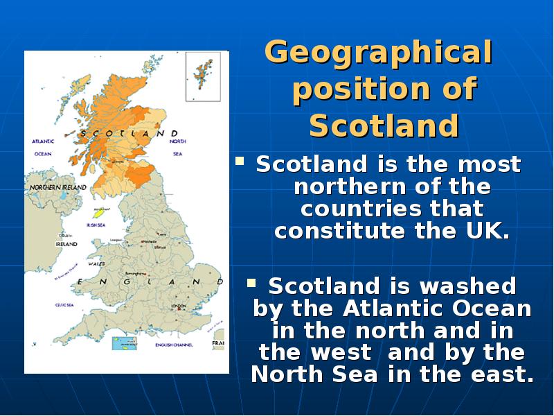 England is washed by north sea