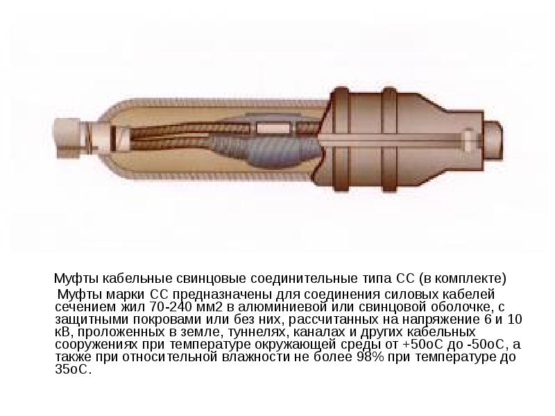 Кабельные муфты презентация