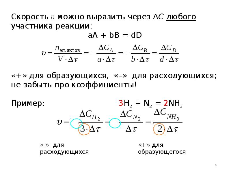 Кинетика химических реакций. Ротор генератора хим. Реакция.