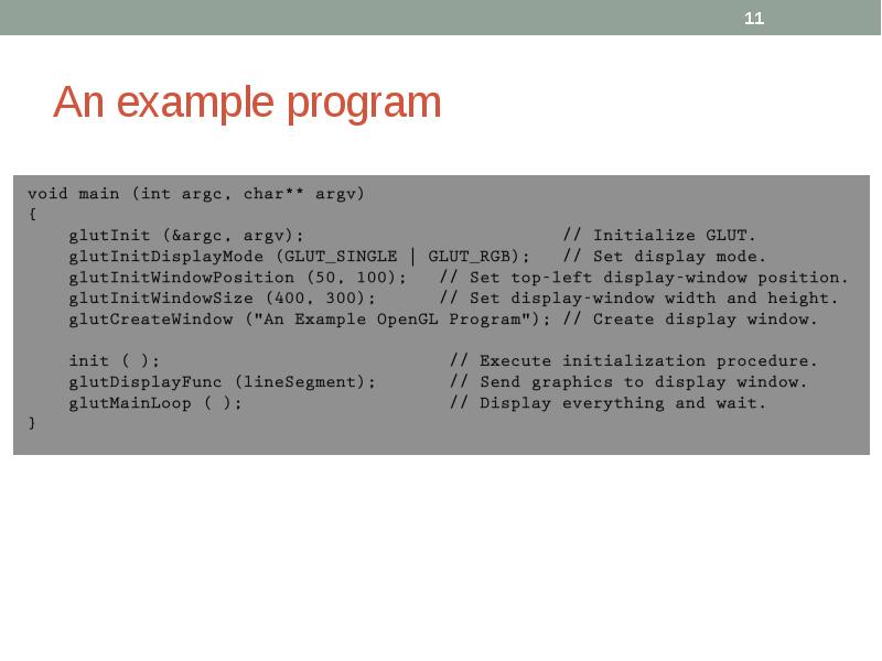 An example program