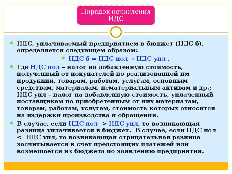 Ндс в бюджет. Порядок НДС. Порядок исчисления НДС. Налог на добавленную стоимость порядок исчисления налога. Порядок исчисления и уплаты НДС В бюджет.