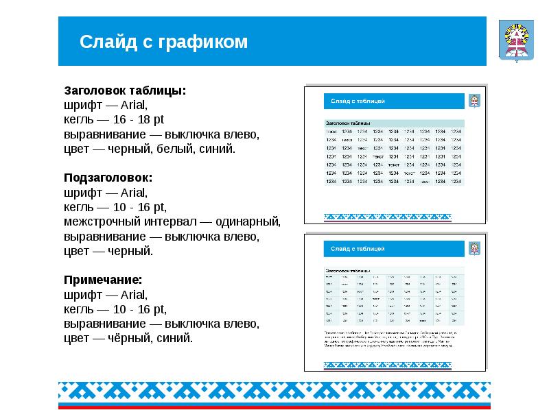 Таблица слайдов. Слайд расписание. Кегль с выключкой.