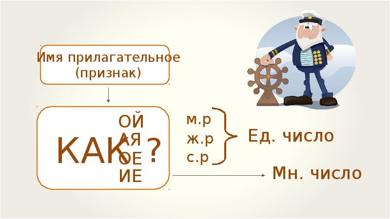 Изменение имен прилагательных по числам презентация