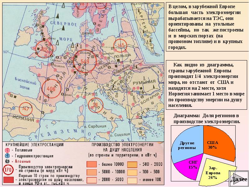 Горячие точки на карте зарубежной европы проект