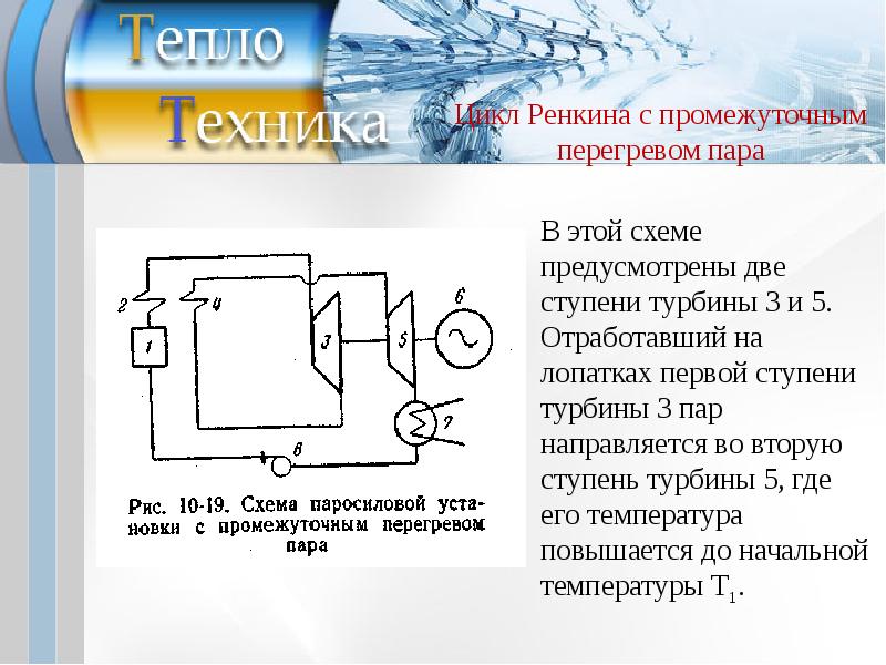 Паросиловая установка схема