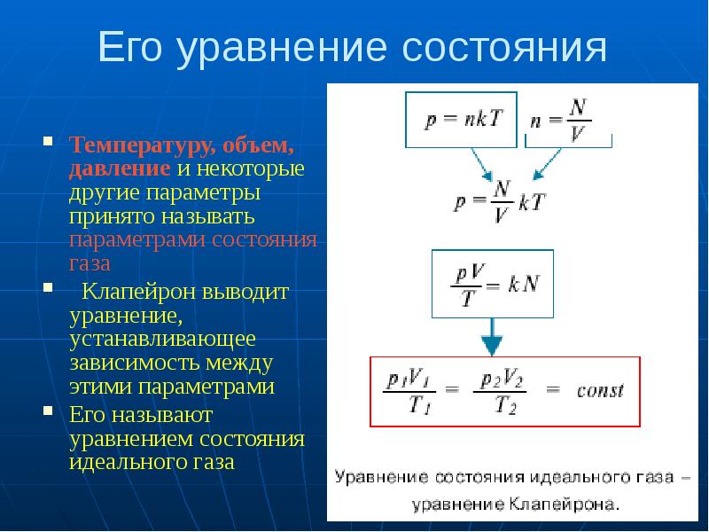 Уравнение менделеева клапейрона презентация