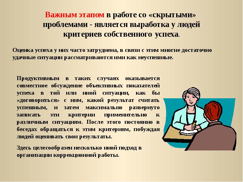 Психолог программы работы. Консультация важный этап. Скрытая проблема. Выработка на человека. Иной ситуации характеристика.