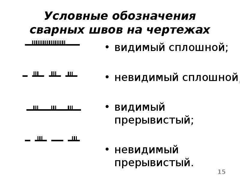 Заводской шов на чертеже