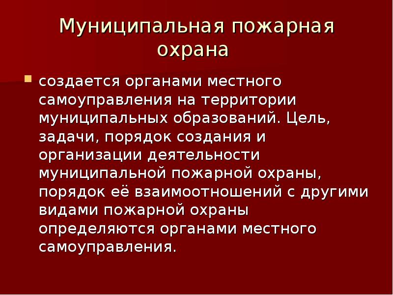 Вид противопожарного. Муниципальная пожарная охрана. Задачи муниципальной пожарной охраны. Задачи и функции муниципальной пожарной охраны. Цели и задачи пожарной охраны.