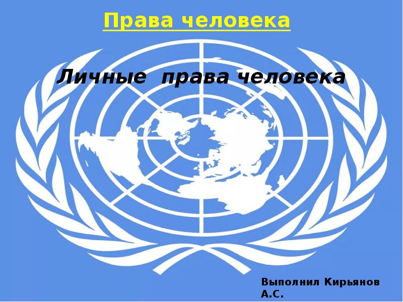 Личные права человека Права человека