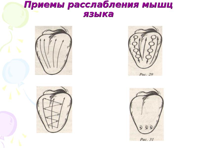 Логомассаж языка в картинках